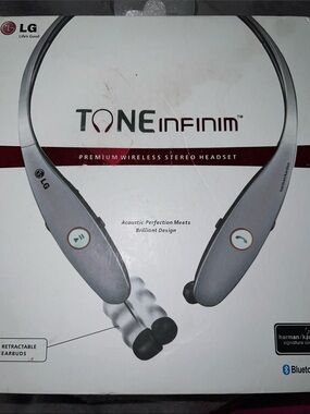 LG Tone Infinim Neckband Headset - White